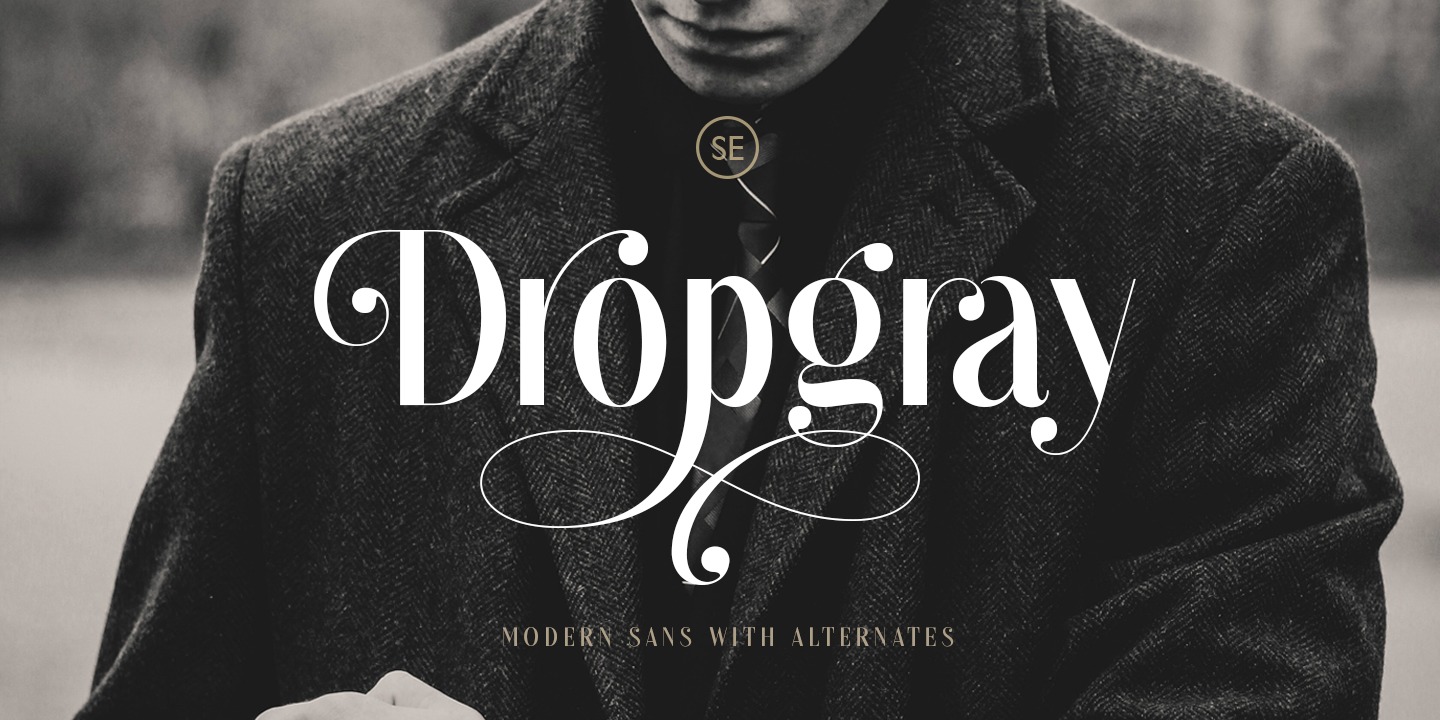 Шрифт Dropgray